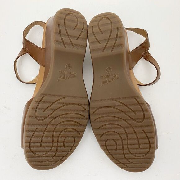 DANSKO Arielle Brown Leather Strappy Sandals - Size 38 NWOB - Picture 6 of 6